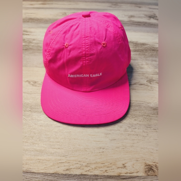 NWOT. American eagle neon pink hat. - Picture 2 of 5